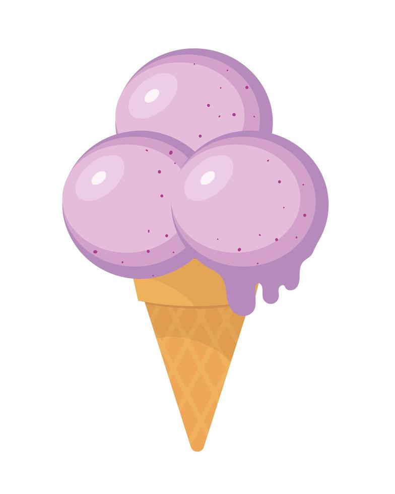 ice cream scoops vector