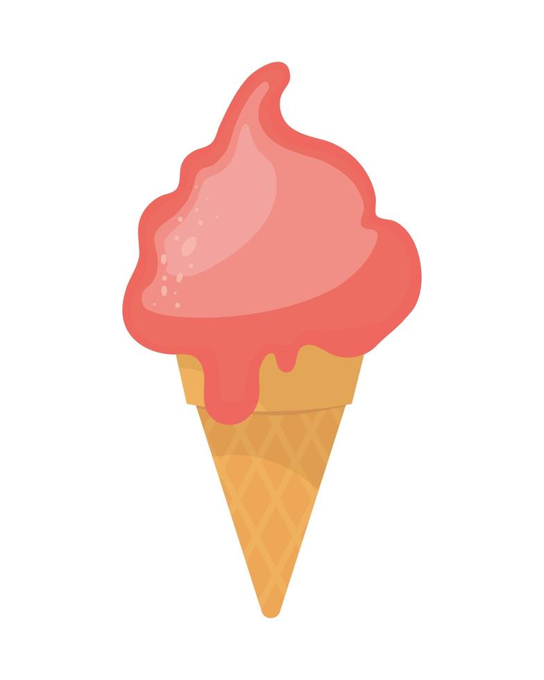 helado dulce vector