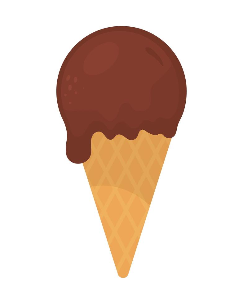 chocolate ice cream vector