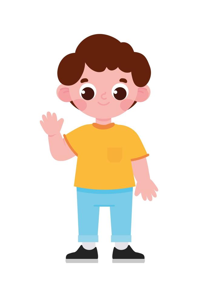 niño lindo vector