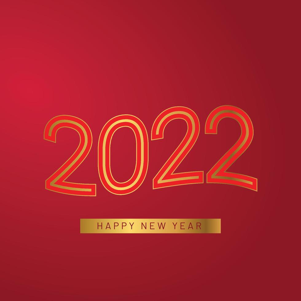 Efecto de texto 2022 vector