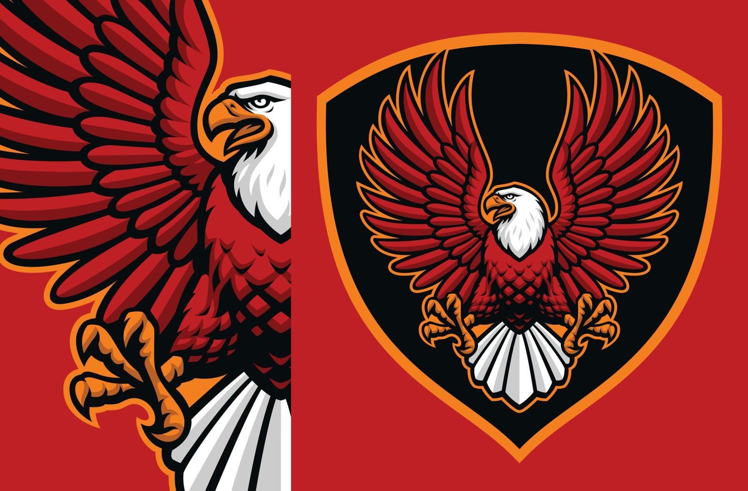 Eagle Mascot Badge vector