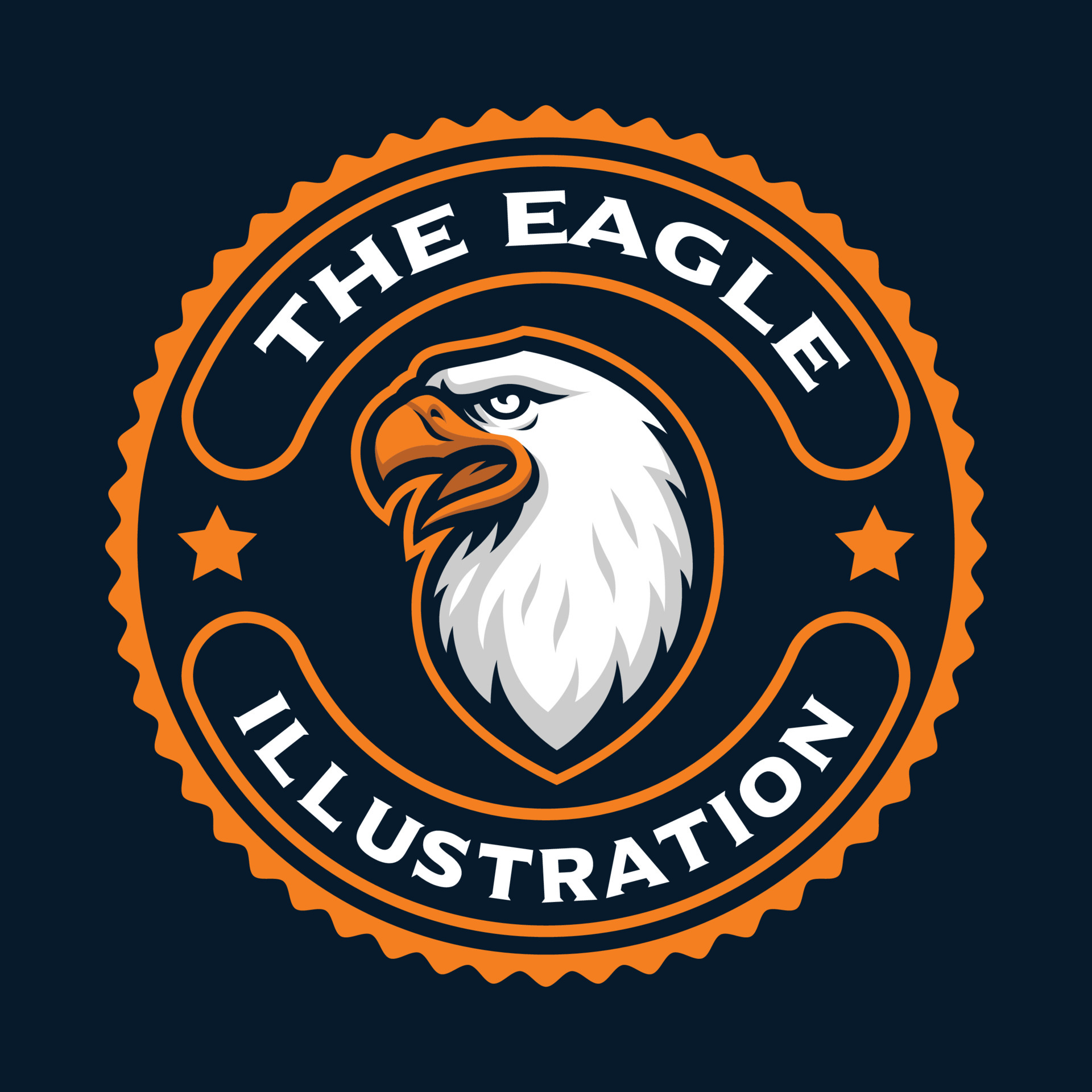 Eagles Head Badge 4629846 Vector Art at Vecteezy