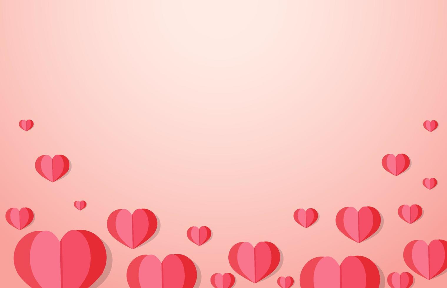 Red heart background for decoration vector