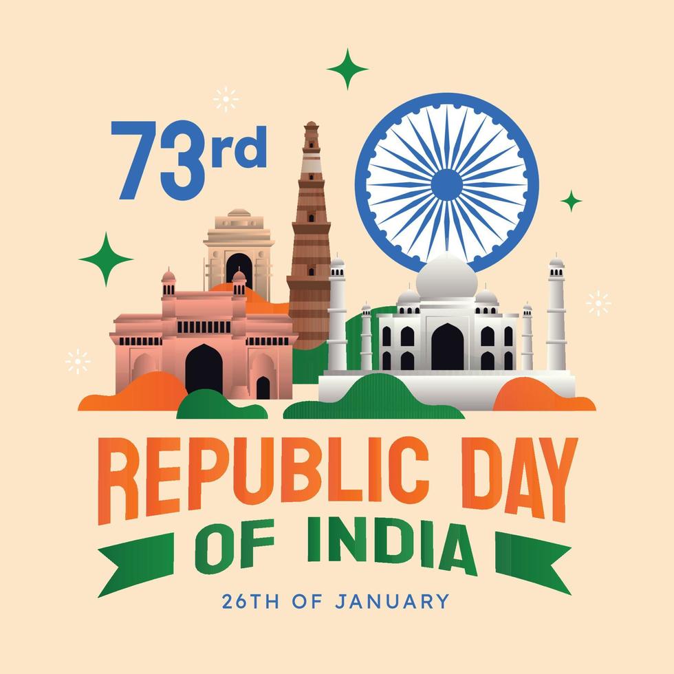 India Republic Day Concept vector