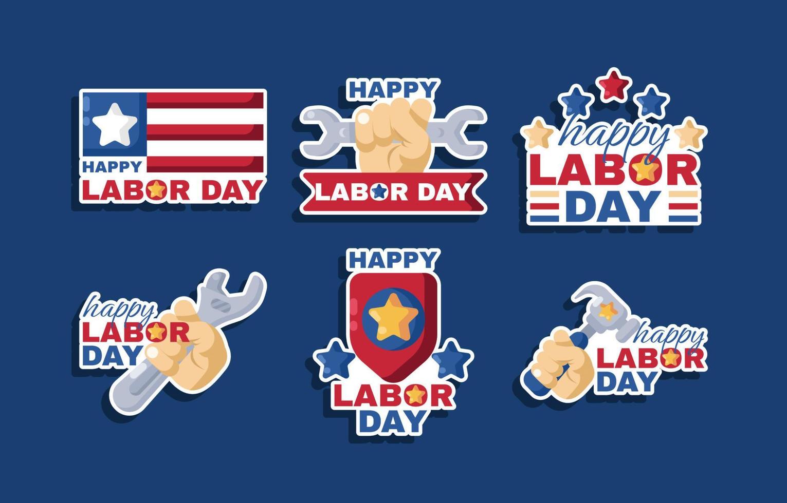 Labor Day Sticker vector