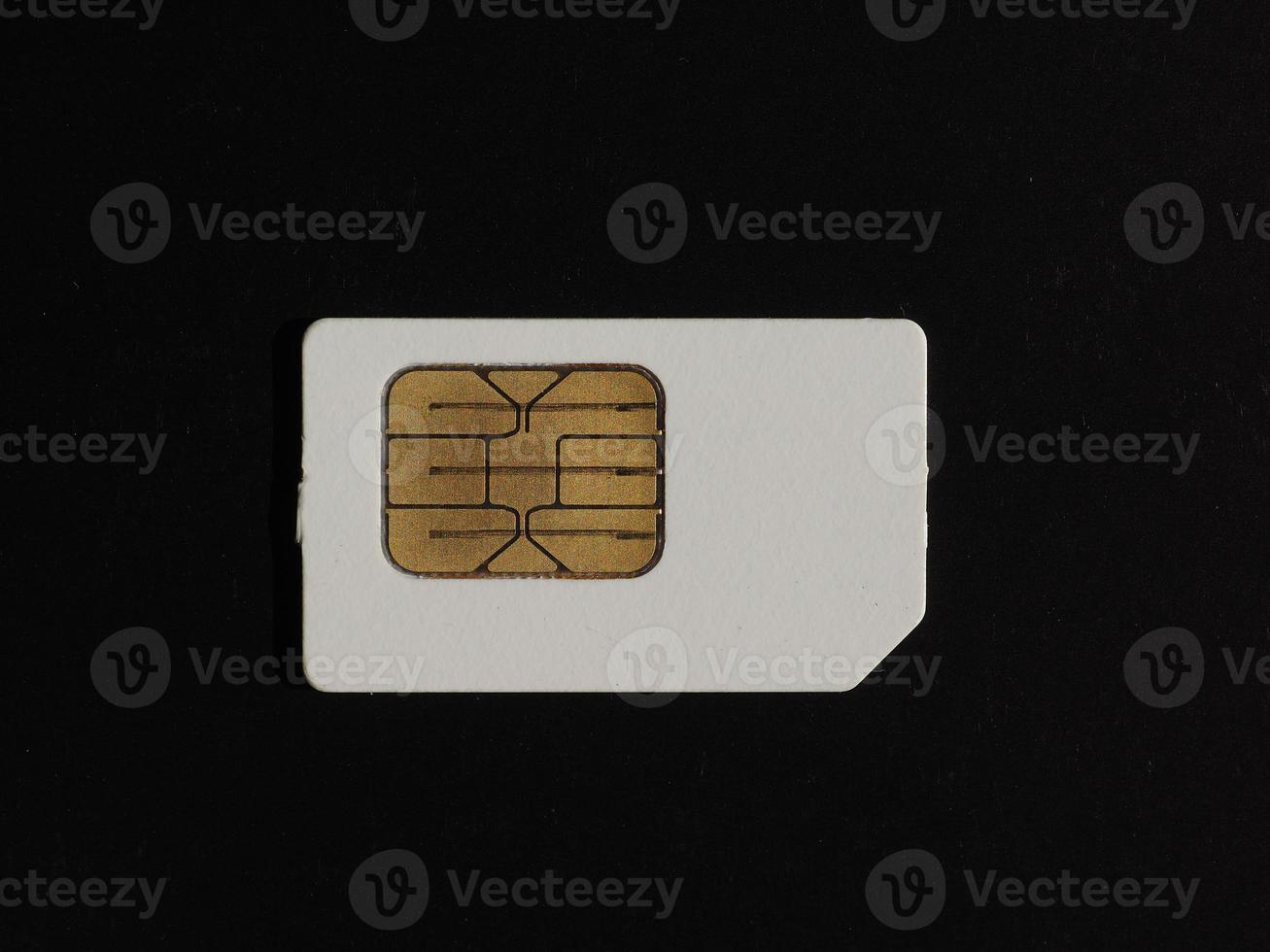 SIM card used in phones photo