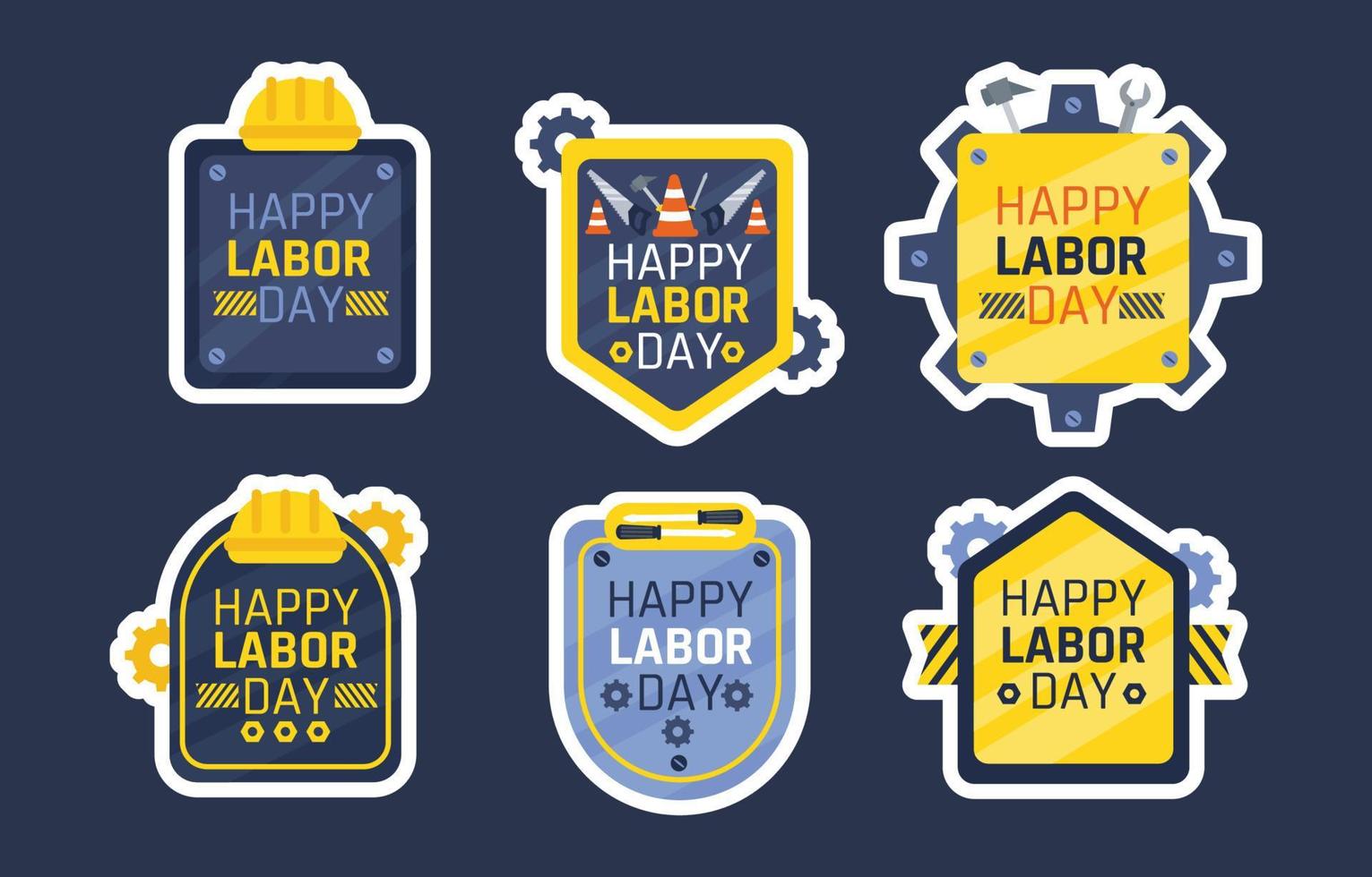 Labor Day Sticker vector