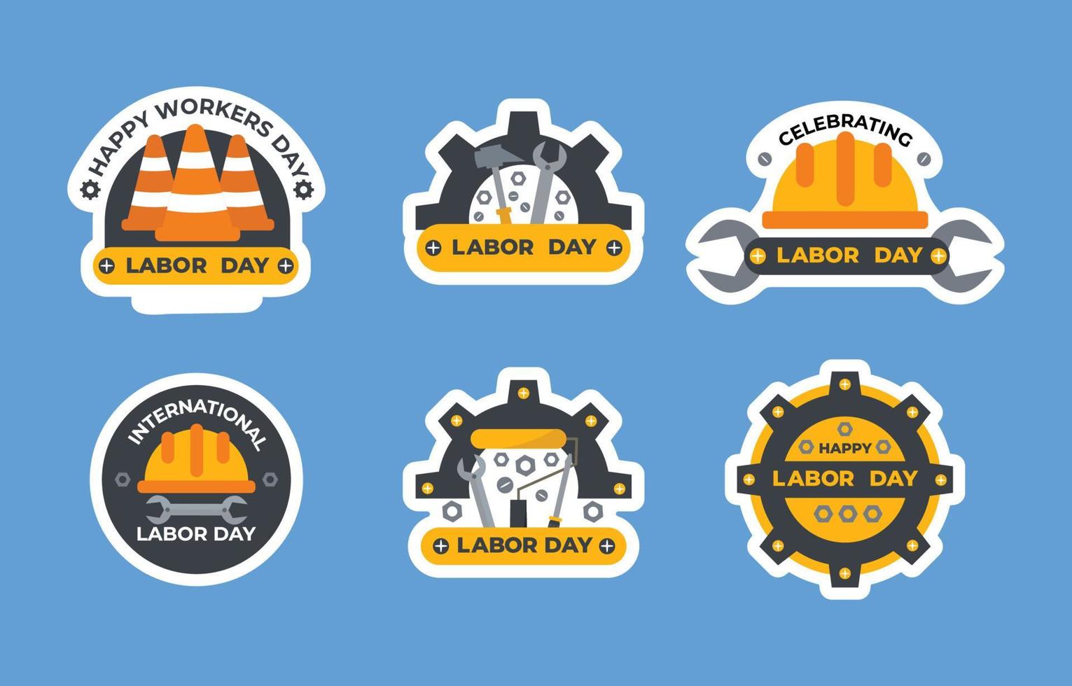 Labor Day Sticker vector