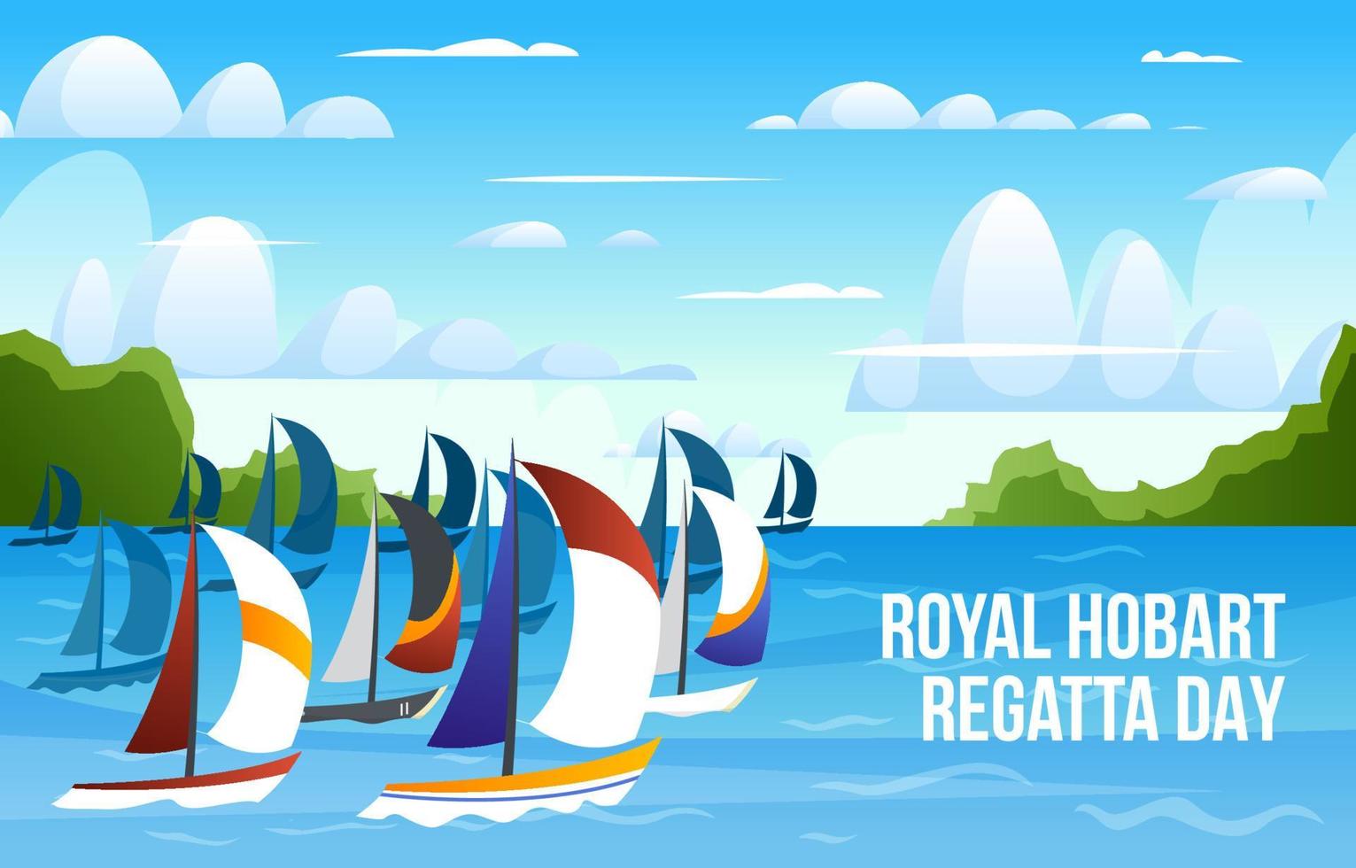 Royal Hobart Regatta Background vector