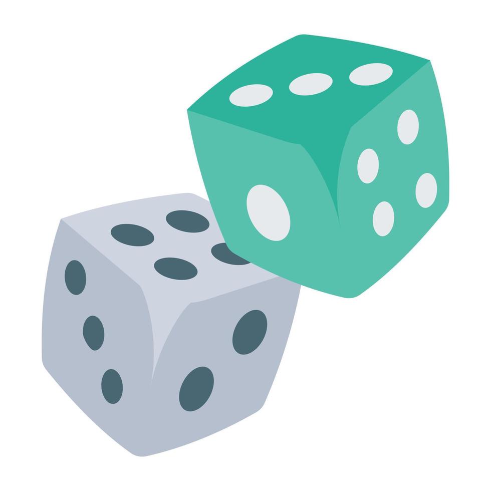 Trendy Dice Concepts vector