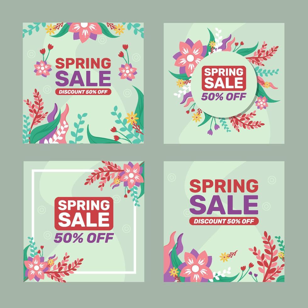 Spring Sale Template Concept vector