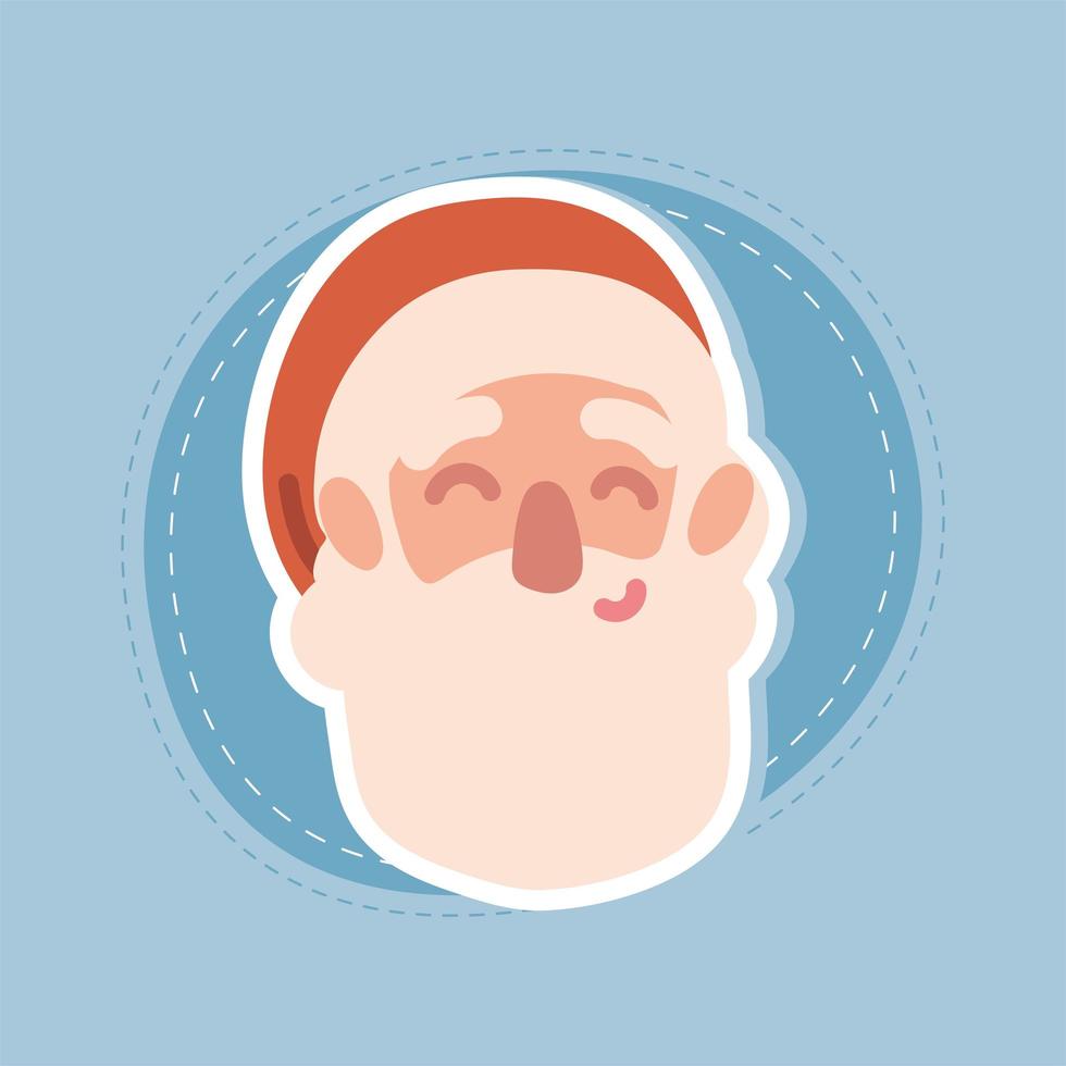 cute face Santa vector