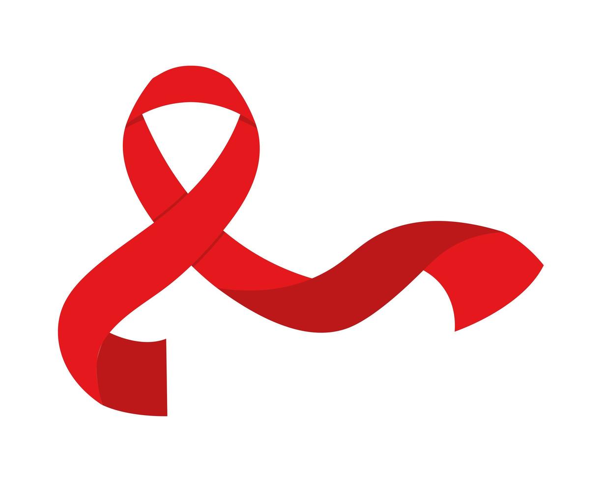 red curly ribbon vector