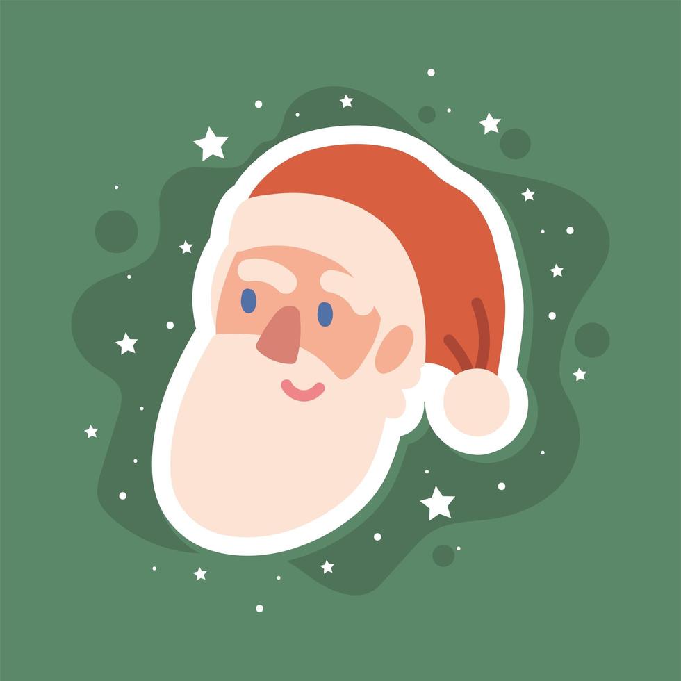 Santa Claus face vector