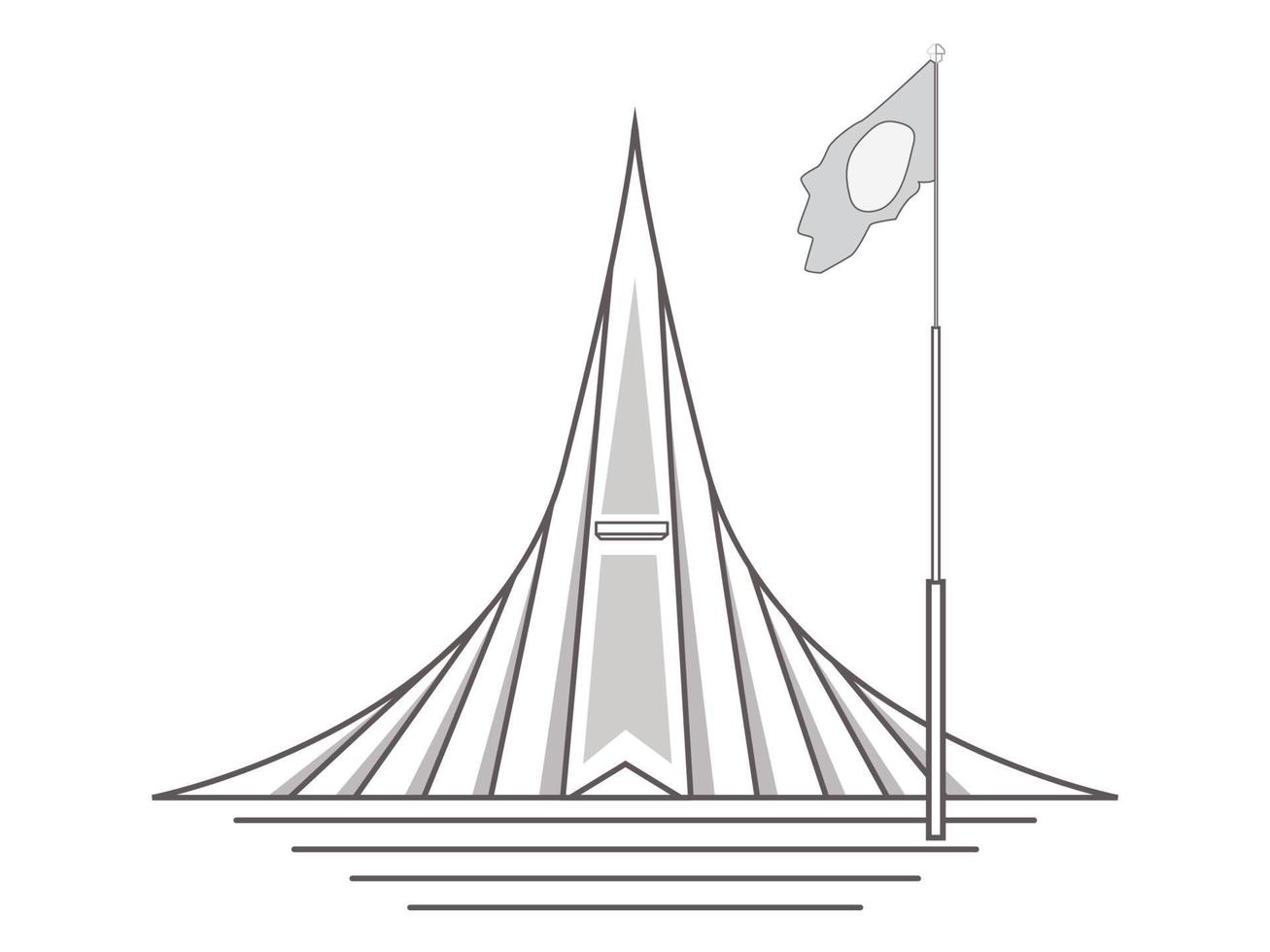 Jatyio sritisoudho National Memorial of bangladesh vector