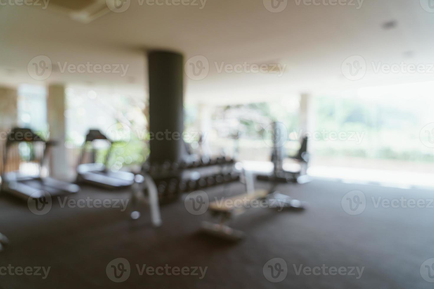 abstract blur fitness gym for background photo