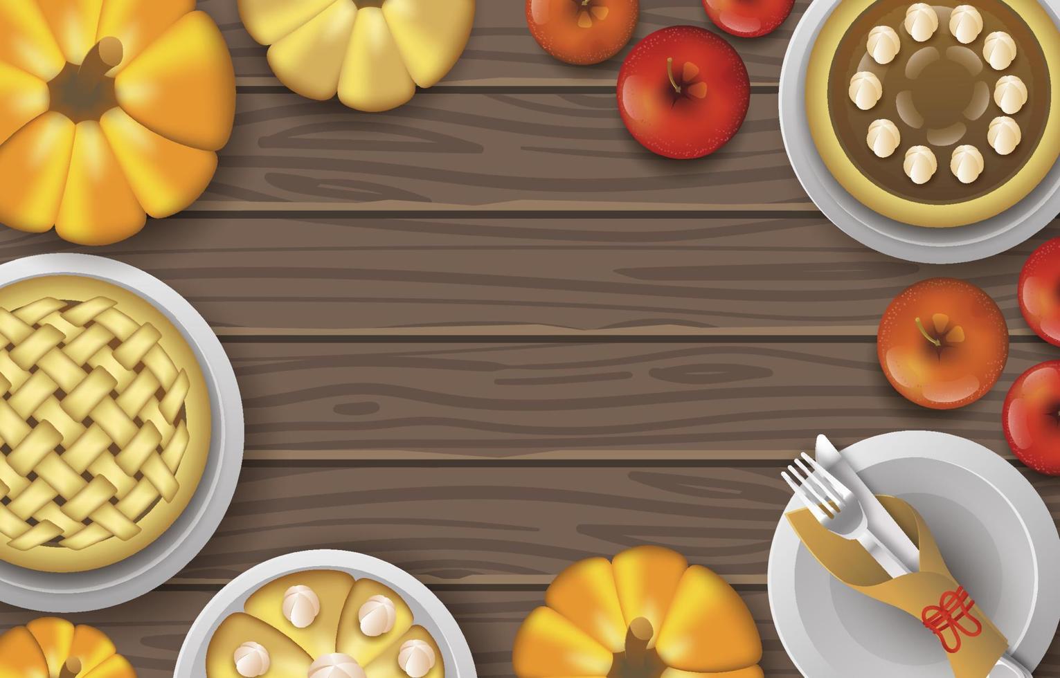 Thanksgiving Dinner Party Background vector