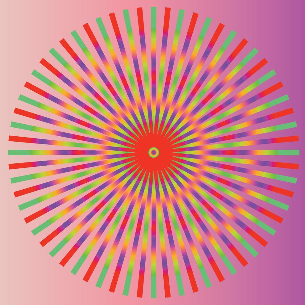 Colorful Abstract Psychedelic Art Background. Vector Illustratio