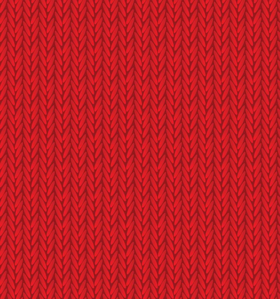 Red Sweater Texture Background. Vector Illustration.