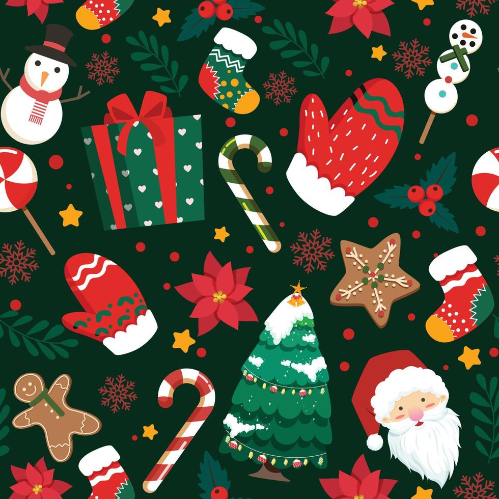 Seamless Pattern Christmas vector