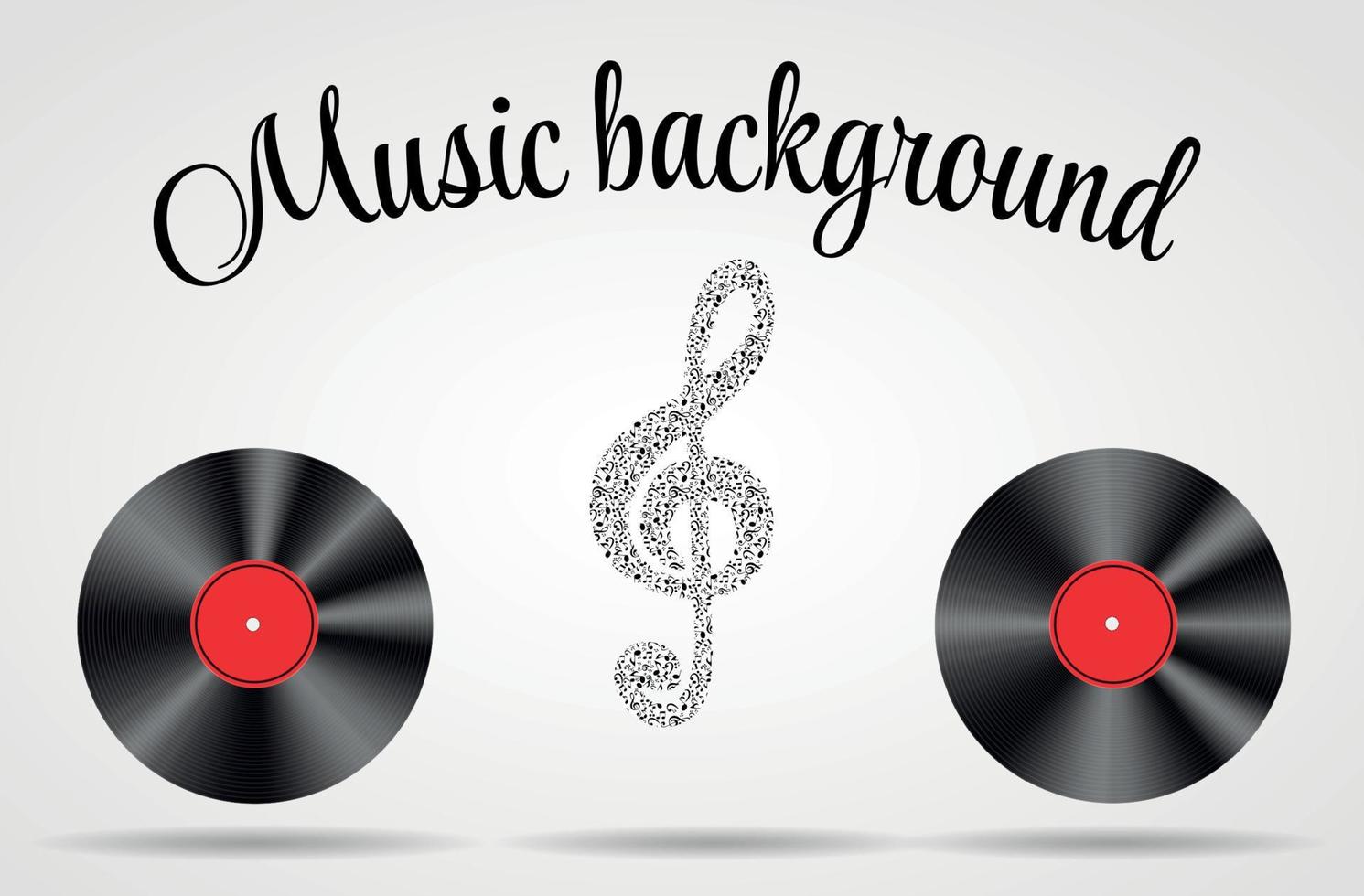 Set of Abstract music background vector illustration for your de