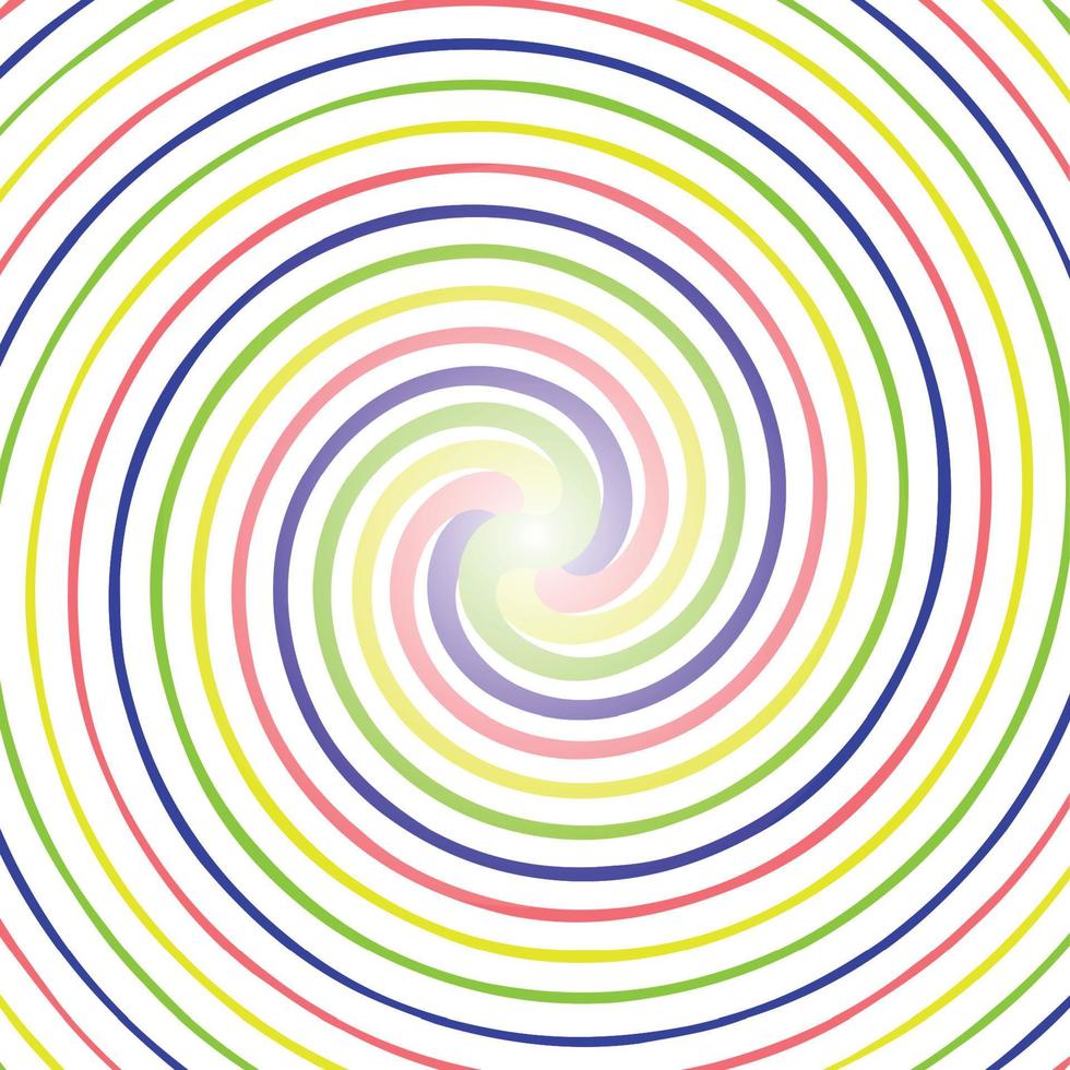 Black and White Abstract Psychedelic Art Background. Vector Illu