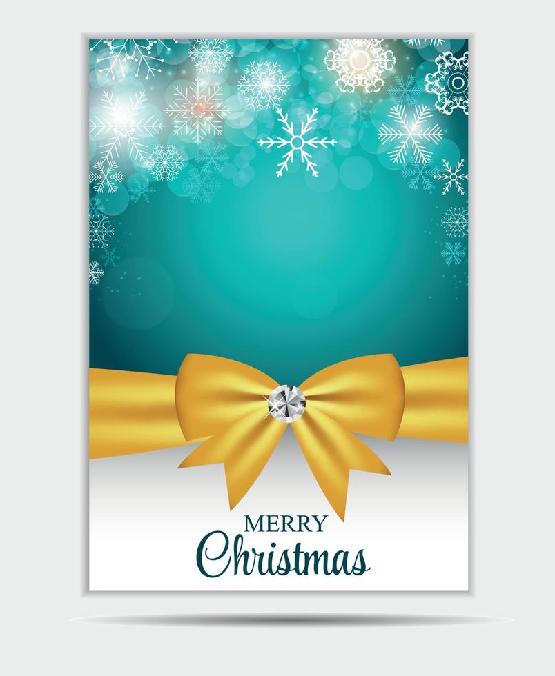 Christmas Snowflakes Website Banner and Card Background Vector I