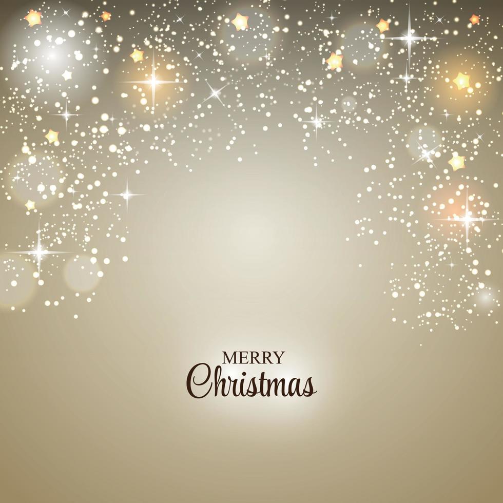 Christmas Glossy Star Background Vector Illustration