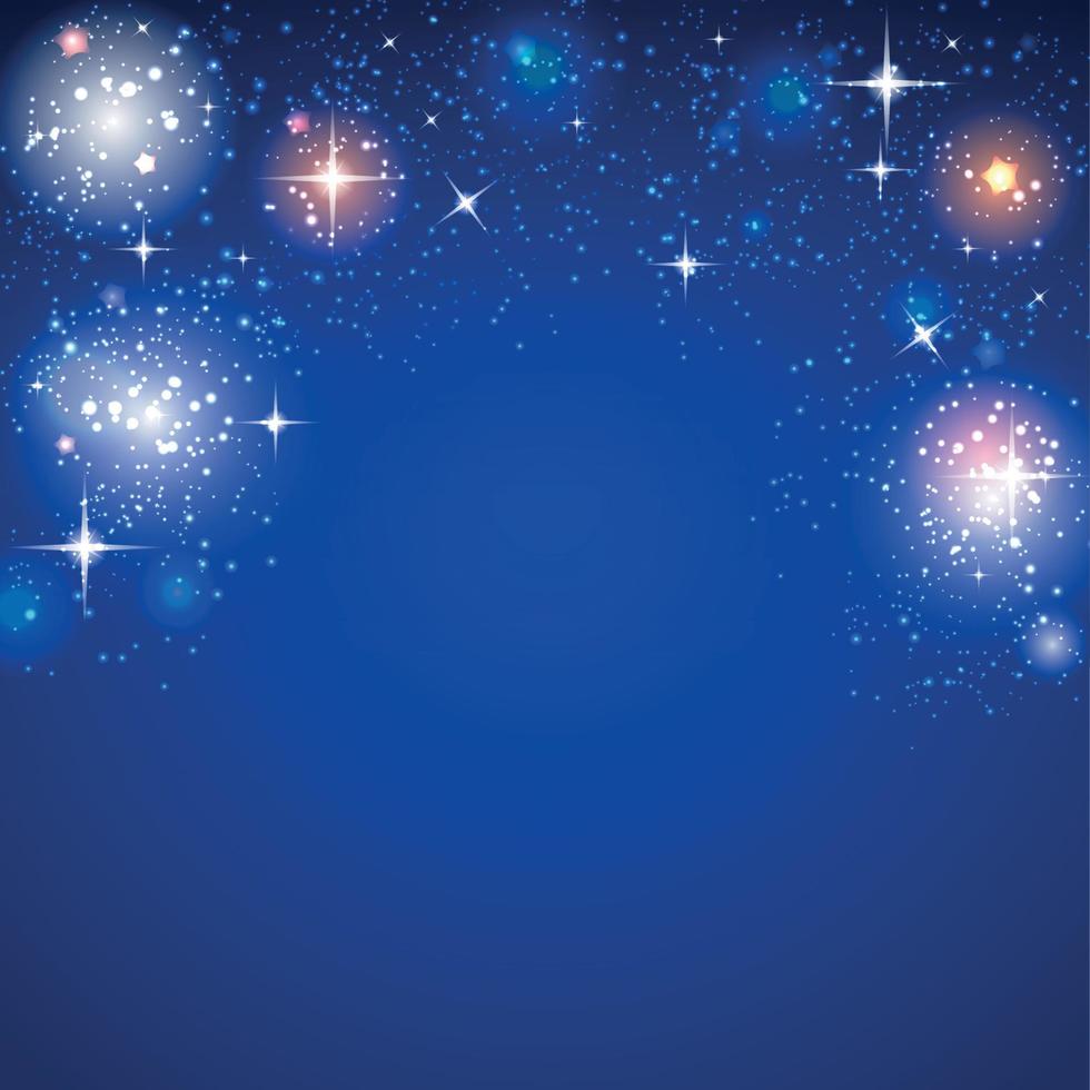 Christmas Glossy Star Background Vector Illustration