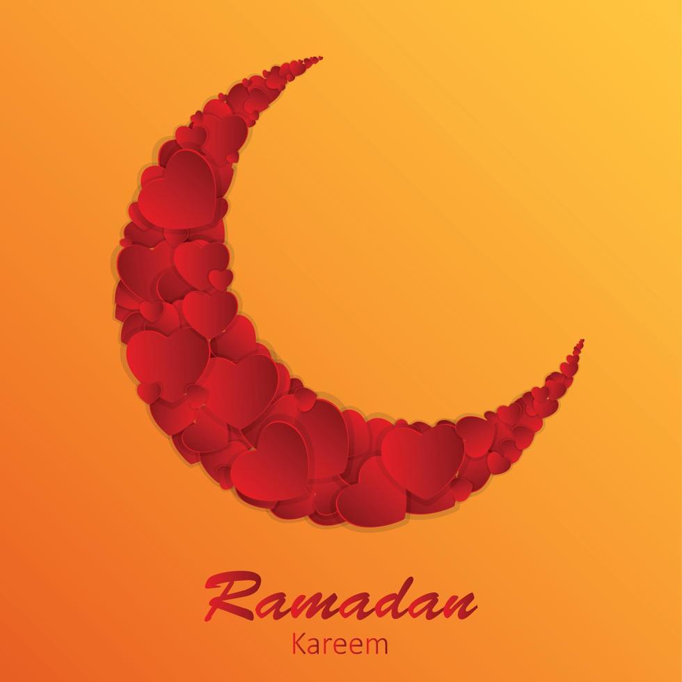 Moon Background for Muslim Community Festival Vector Illustratio