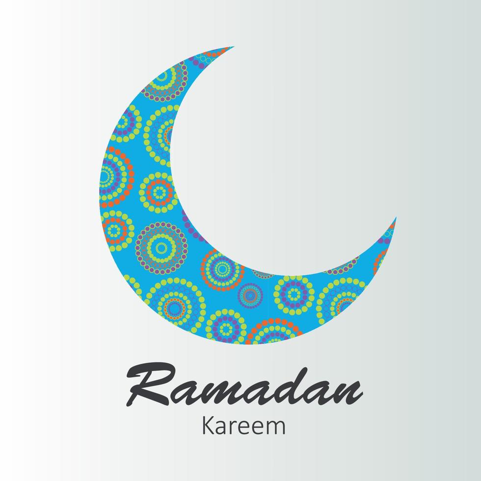 Moon Background for Muslim Community Festival Vector Illustratio