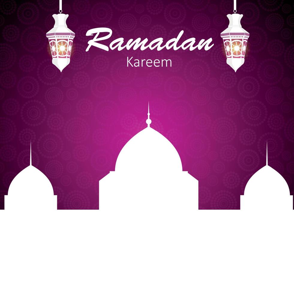 Background for Muslim Community Festival Vector Illustration