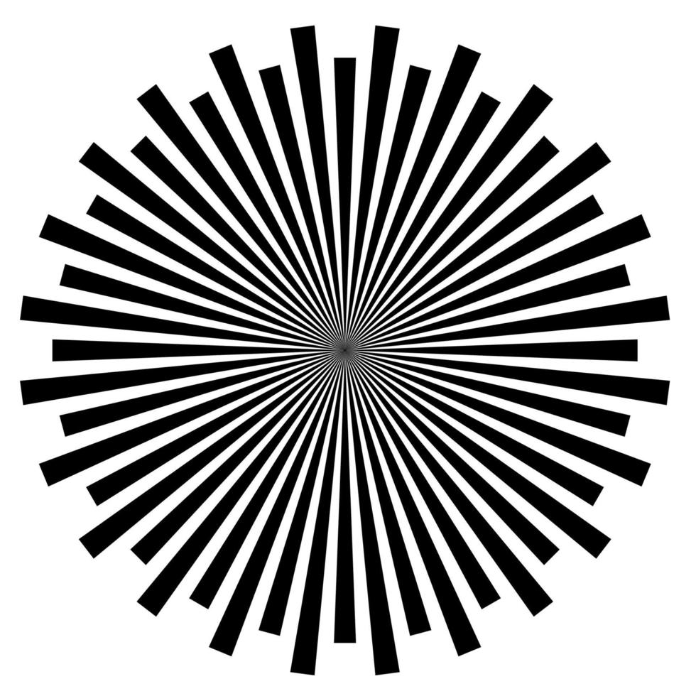 Black and White Abstract Psychedelic Art Background. Vector Illu