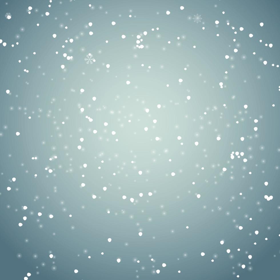 Ilustración de vector de fondo de copos de nieve de Navidad