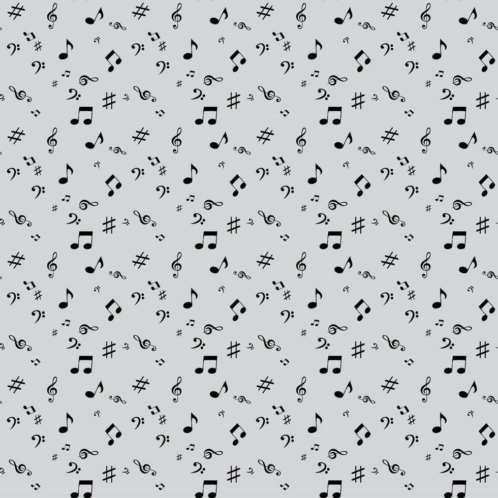 Abstract music seamless pattern background vector illustration f