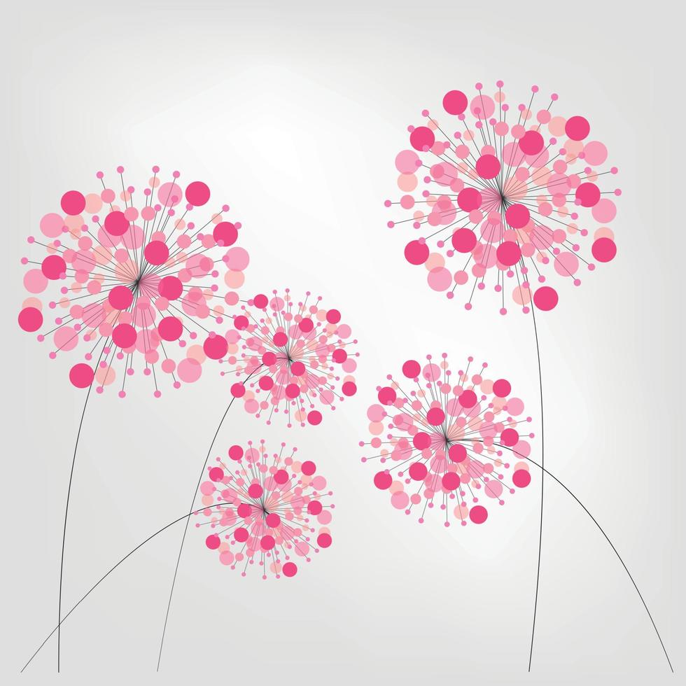 Fondo colorido abstracto con flores. ilustración vectorial. vector