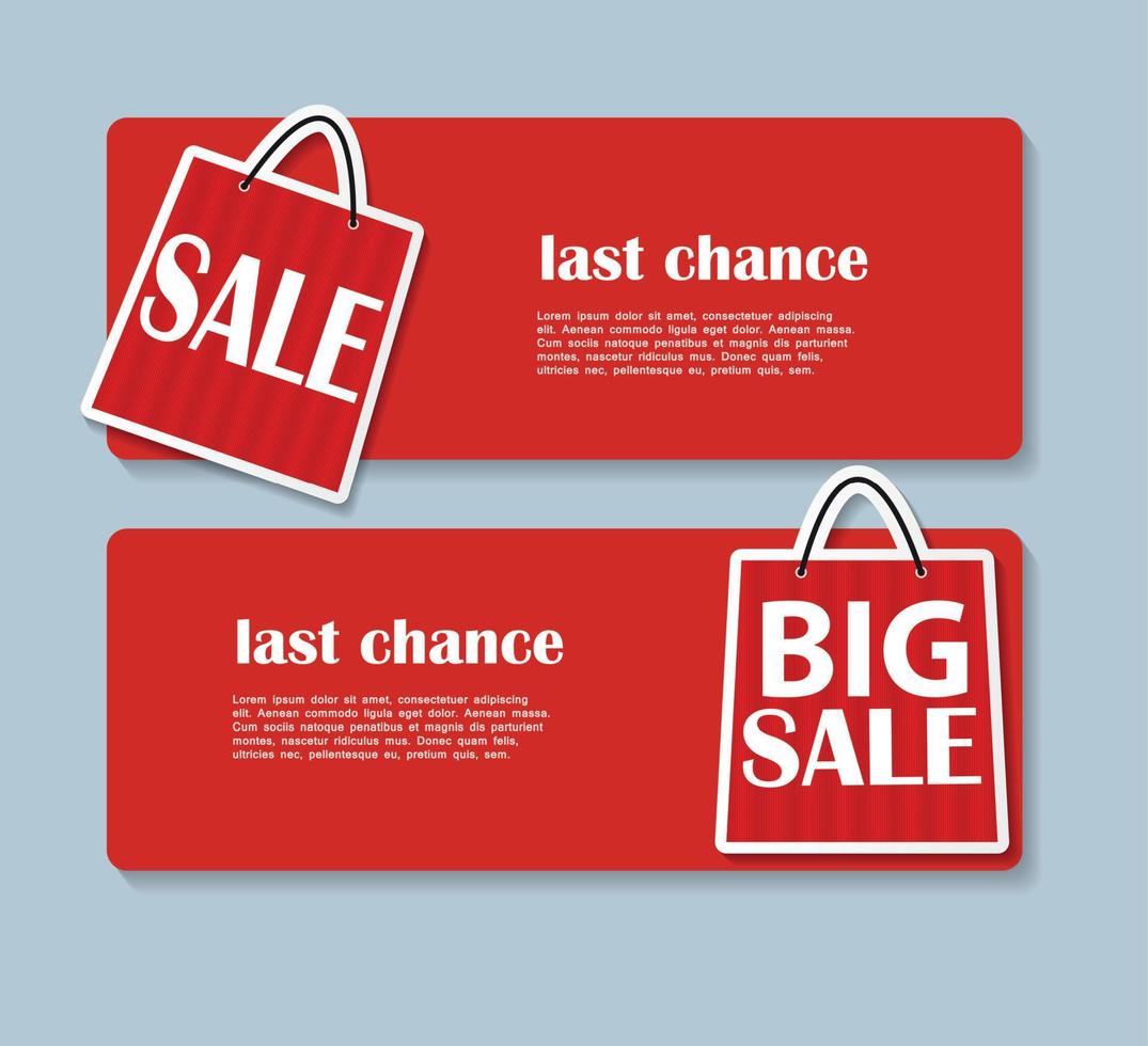 Sale Banner with Place for Your Text. Vector Illustration