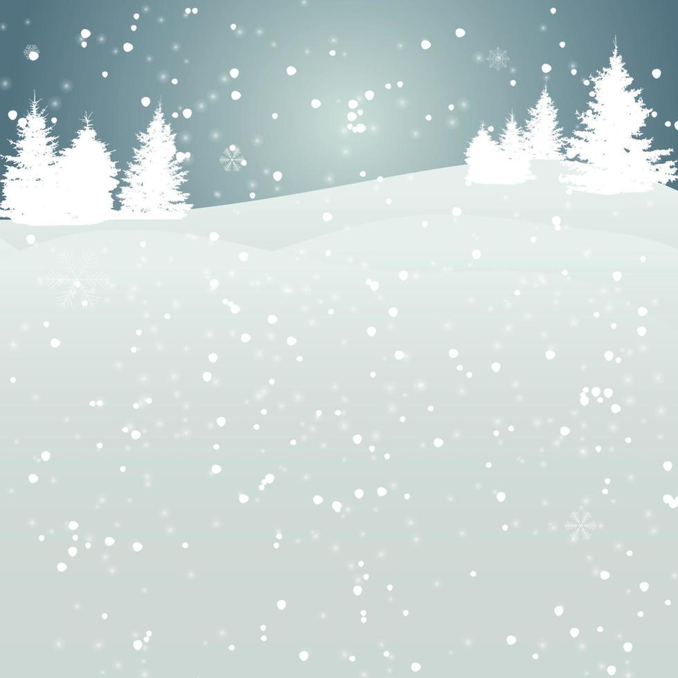 Ilustración de vector de fondo de copos de nieve de Navidad