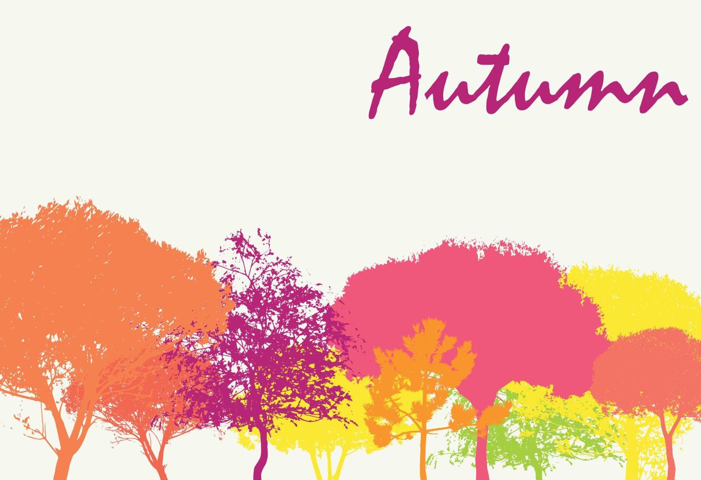 Abstract Autumn Natural Background Vector Illustration