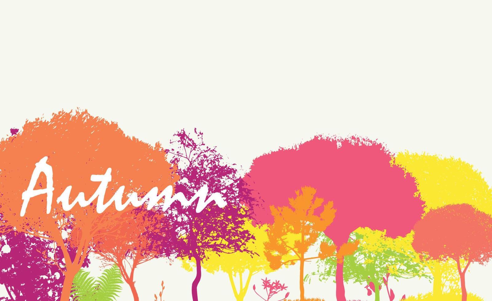 Abstract Autumn Natural Background Vector Illustration