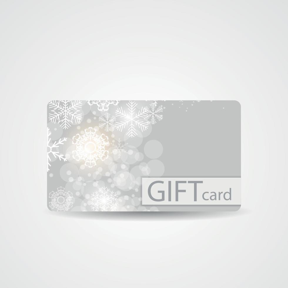 Abstract Beautiful Winter Christmas Gift Card Design, Vector Ill