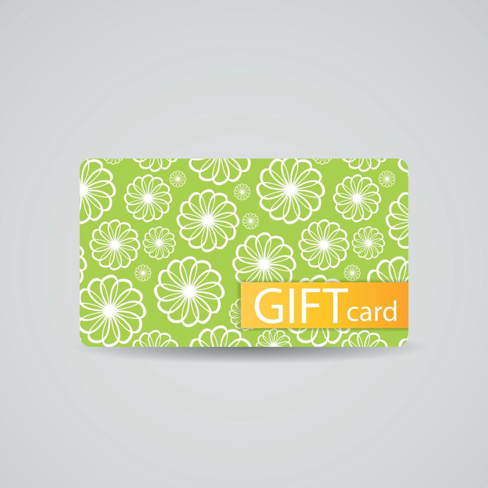 Abstract Beautiful Gift Card Design, Vector Illustration