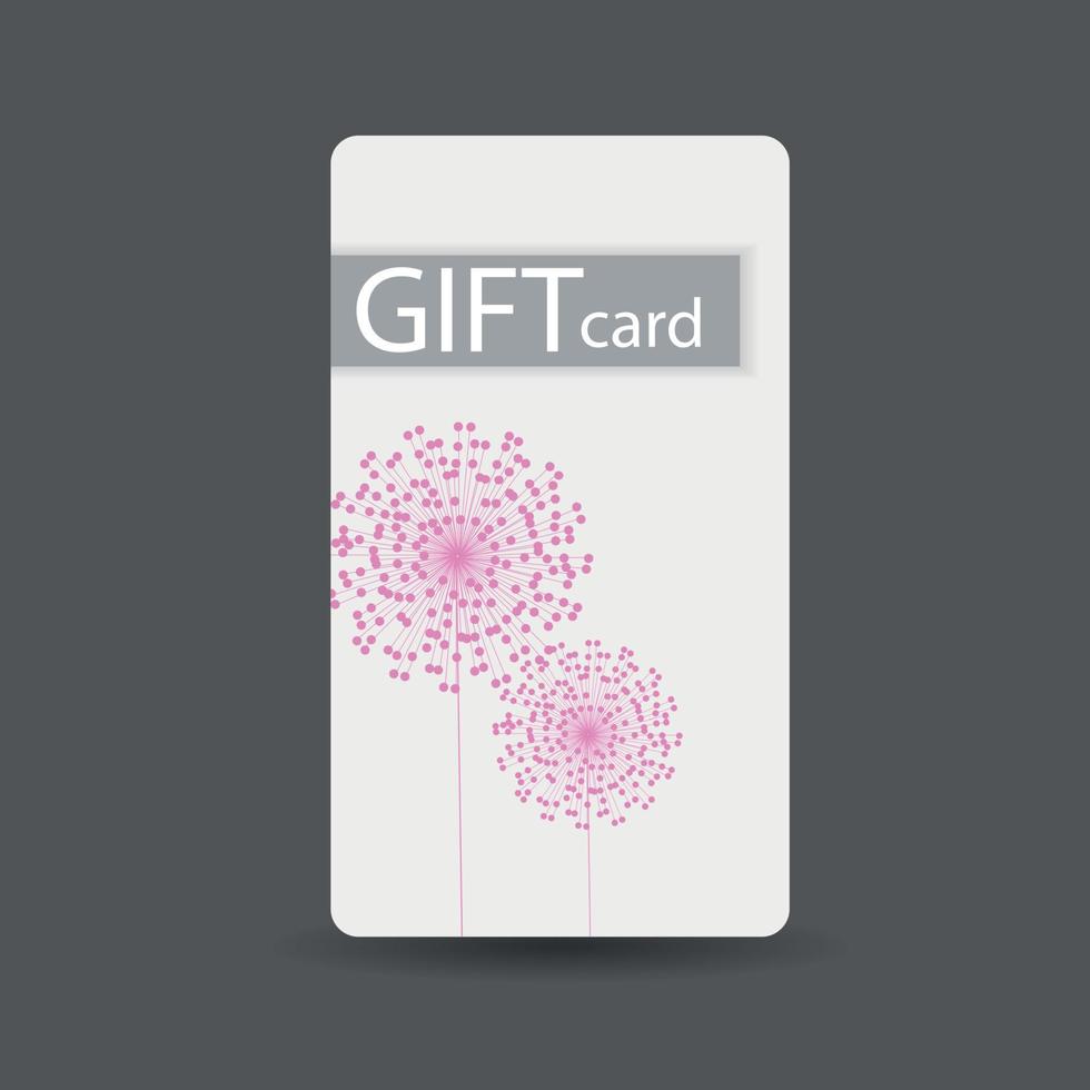 Abstract Beautiful Gift Card Design, Vector Illustration