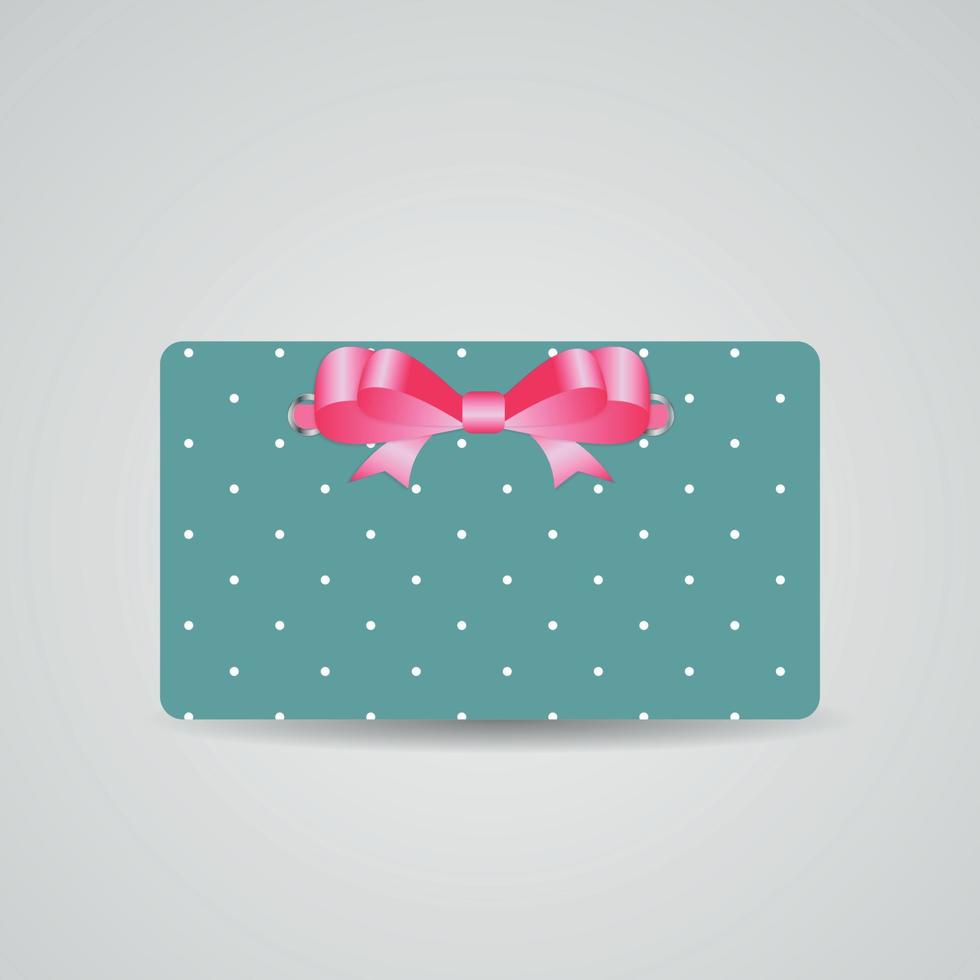 Abstract Beautiful Gift Card Design, Vector Illustration