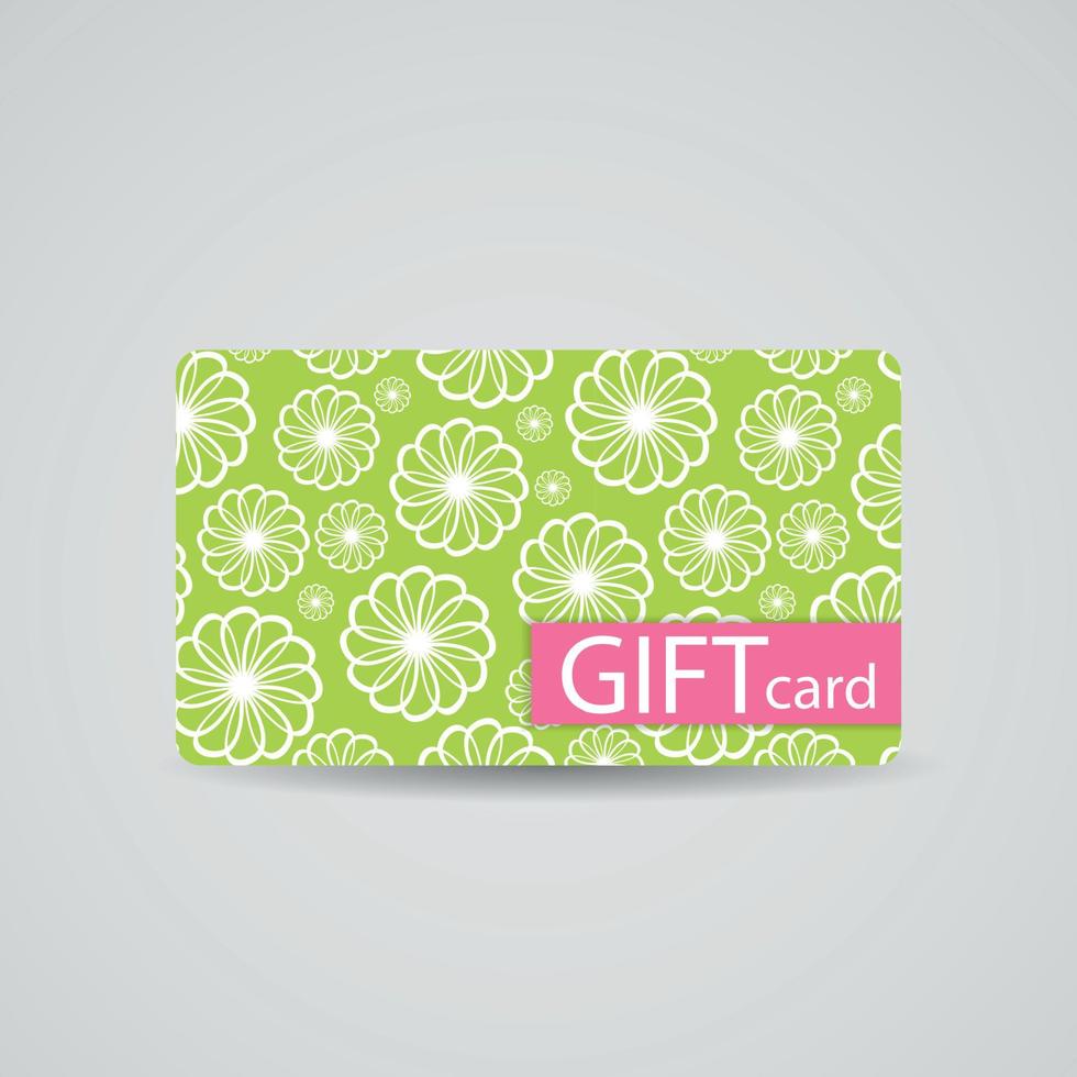 Abstract Beautiful Gift Card Design, Vector Illustration