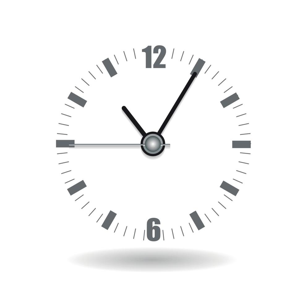 Realistic Clock Alarm Watch Vector Illustration