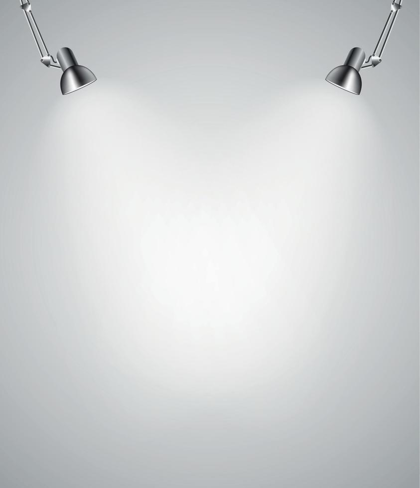 Background with Lighting Lamp. Empty Space for Your Text or Obje vector