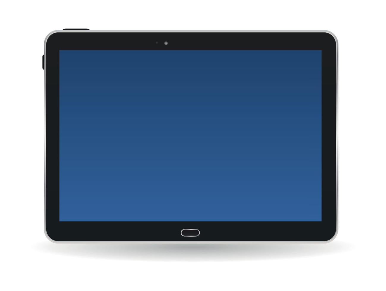 Black Tablet PC Vector Illustration