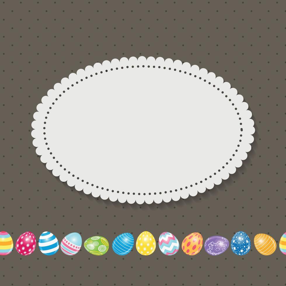 Beautiful Easter Egg Background Vector Illustration